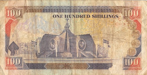 Banconota Kenya 100/- 2.1.1992 P 2d Serie AP Circolata Wil5 - Foto 2 di 2