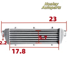 23"x7"x2.7" Front Mount Intercooler Aluminum Universal Turbo 2.2'' In/Out pipe