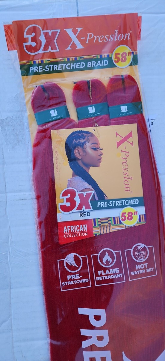 Xpression Braiding Hair In Red Super Braid Xpression 4500 Naira