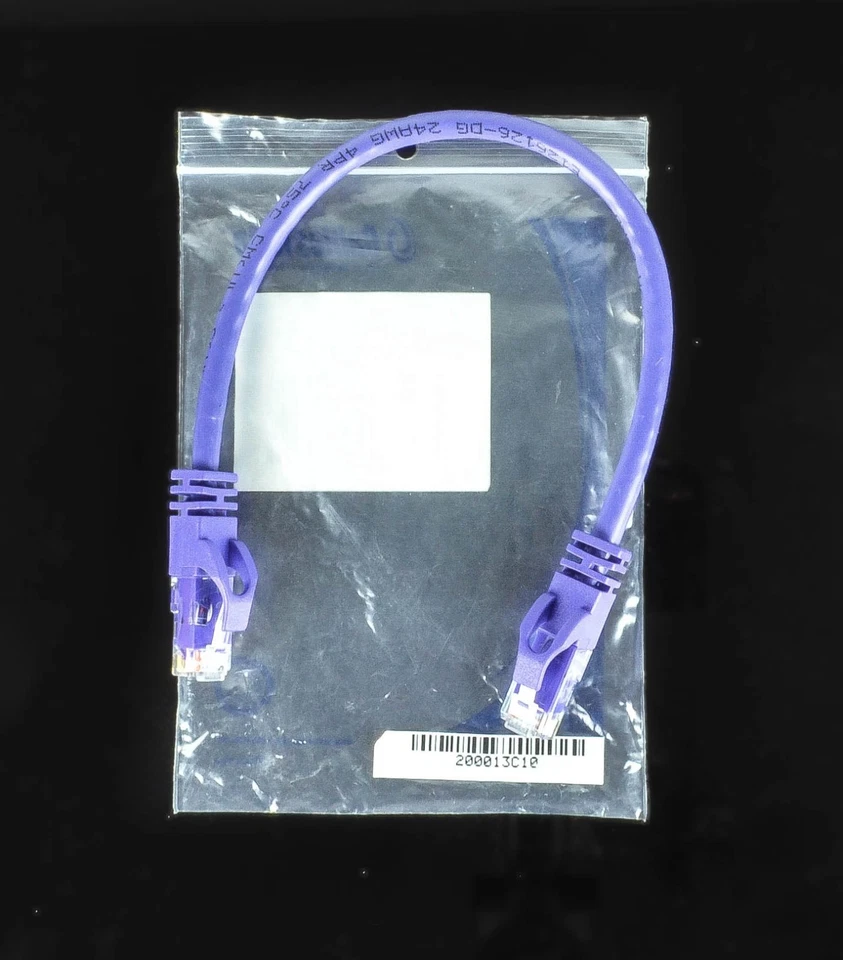 Cables To Go C2G 1FT New PURPLE Ethernet RJ45 CAT 6 Network LAN Patch Foot CAT6 - Image 2 of 3