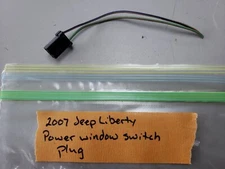 2007 JEEP LIBERTY OEM POWER WINDOW SWITCH PLUG, 39754D