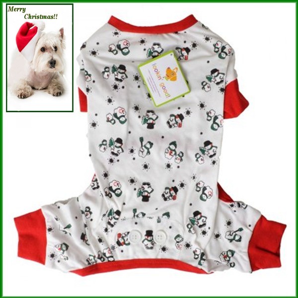 Ethical Fashion Pet Lookin Good Snowmen Long John Style Chri