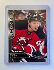 Miles Wood Rookies Black Parallel 2016-17 Parkhurst Upper Deck Hockey NHL #342