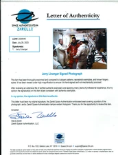 NASA Space Shuttle Astronaut JERRY LINENGER Signed Photo ZARELLI LOA !!