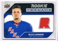 2021-22 UPPER DECK ROOKIE THREADS RETRO FLASHBACKS ALEXIS LAFRENIERE NEW YORK