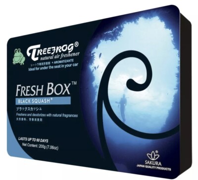 AIR FRESHENER Treefrog FRESH BOX BLACK SQUASH Deodorant BEST Car Truck SUV Gift
