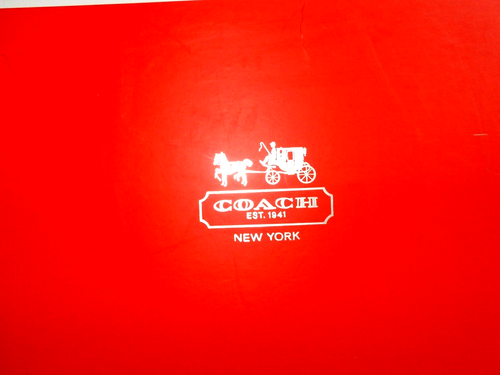 COACH Shoe Box RED WHITE 2012 Alexis Suede Wedge Sneaker BOX ONLY Size 6.5 EMPTY - Picture 8 of 20