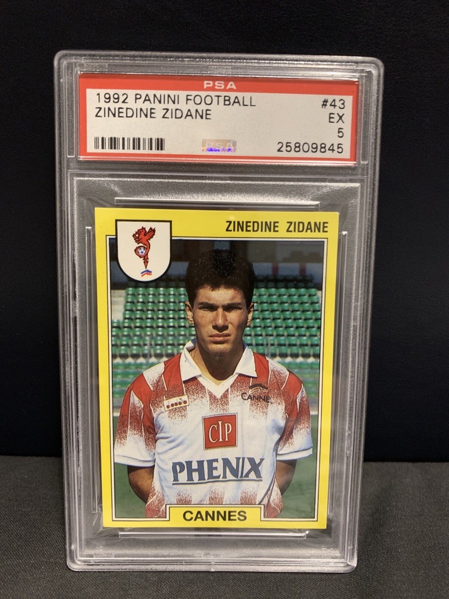 Zinedine Zidane PSA 5 1992 Panini FOOT Rookie Card #42