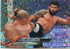 2018 Topps UFC Chrome RAPHAEL ASSUNCAO #63 DIAMOND HOT BOX REFRACTOR SP