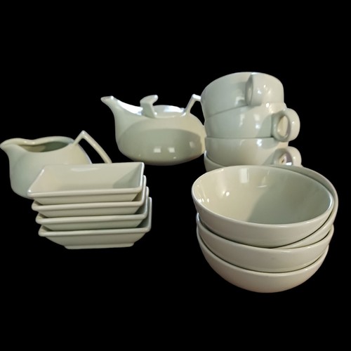 Rosenthal Dish Set TAC Mint Green cups, Fingerbowls Pot Creamer Incomplete - Afbeelding 1 van 10