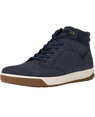 ECCO Bypath Tred Moc-Toe High Top Sneaker Boots Navy Blue EU 43 Men's 9 - 9.5