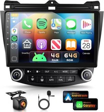 Android 15 Car Radio Stereo CarPlay BT for Honda Accord 2003 2004 2005 2006 2007