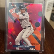 2025 Topps Finest - Common Kristian Campbell #98 Magenta Refractor /350 (RC)