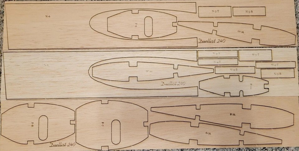 Duellist 240 85" Wingspan RC Airplane Kit Laser Cut Balsa Ply Short Kit ...