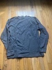 Bayside Vintage Heavyweight 7.5oz Made in USA Charcoal Waffle Thermal size large