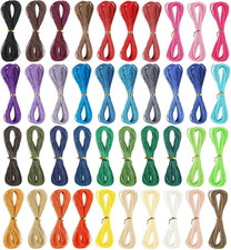400M 40 Colors Waxed Polyester Cord 1Mm Polyester Cord Waxed String for Bracelet