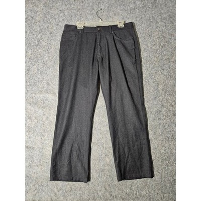 Ermenegildo Zegna Trousers Mens 34x26 Dark Gray Wool Straight Leg UVP03