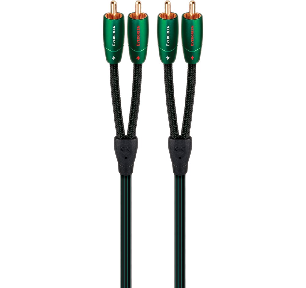 AudioQuest Evergreen 1.5m (4.92 ft.) RCA to RCA Analog Audio