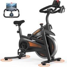 CURSOR FITNESS Exercise Bike,Stationary Bike for Home, 300 LBS Capacity,Workout