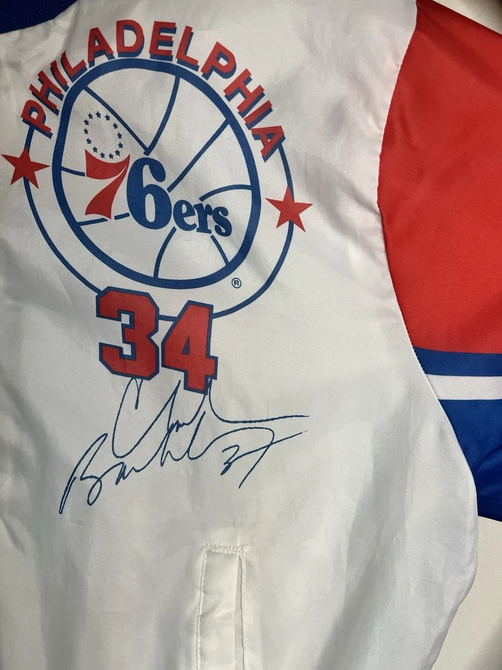 Chaqueta Charles Barkley Vintage Años 90 Línea Tiza - Talla M - Raro Estilo Inicial NBA Foto 4 de 4