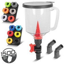 STAHLWERK 18-teiliges Kfz-Öltrichter-Set mit Kfz-Adaptern, Trichtervolumen 1,5 L