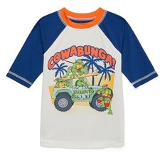Teenage Mutant Ninja Turtles Graphic Rashguard W/Short Sleeves UPF 50 Sz LG