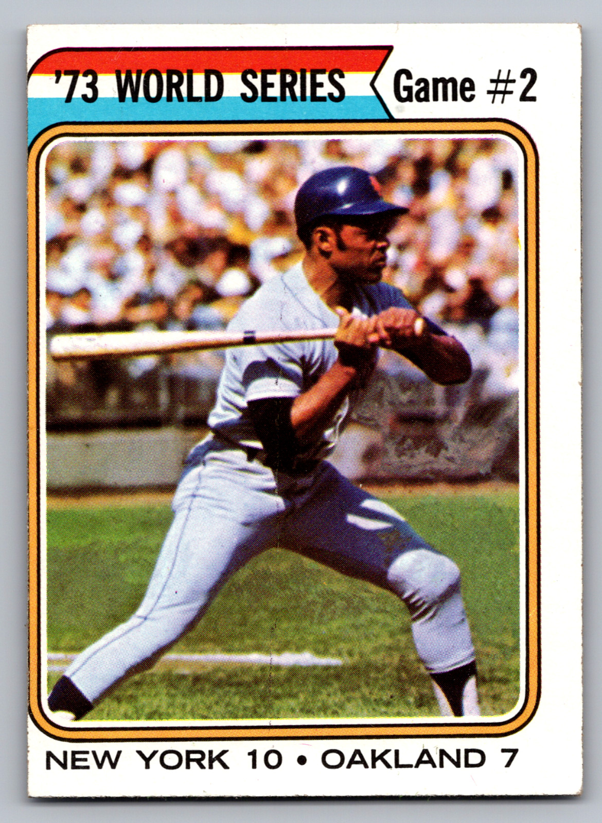 1974 TOPPS #473 WORLD SERIES GAME #2 W/WILLIE MAYS