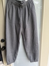 abercrombie fitch baggy cinch sweatpant grey soft a f essentials size XS