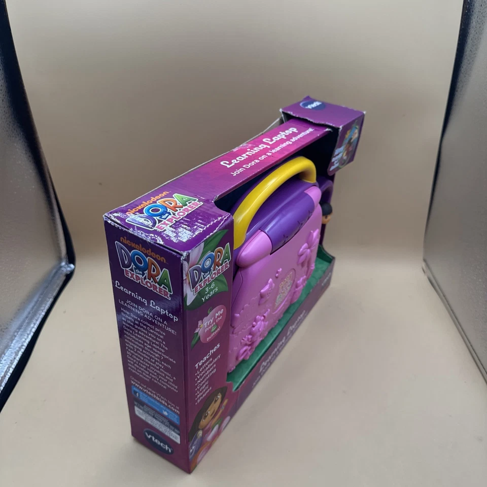 VTech Dora The Explorer Carnaval Time Learning Laptop RARE - Image 3 of 4