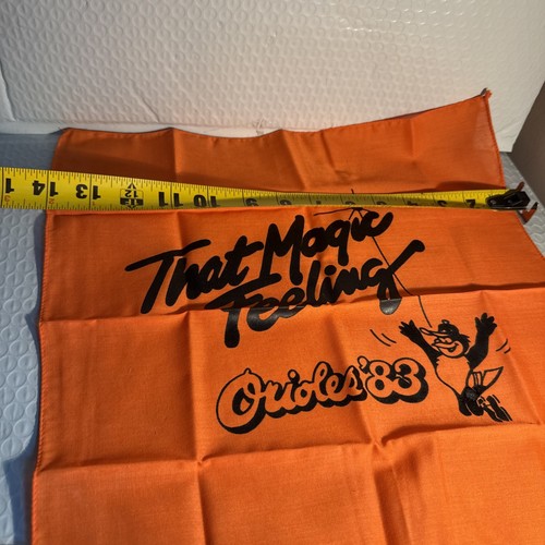Bandera o pañuelo de los Baltimore Orioles 1983 de colección That Magic Feeling - Imagen 10 de 10