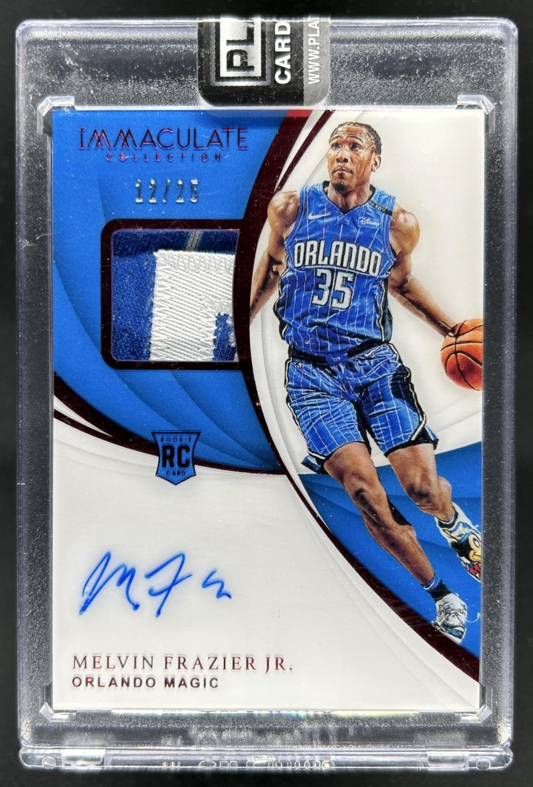 2018-19 Immaculate Collection Melvin Frazier Jr. Rookie Patch Auto Red RC #/25 view 1
