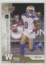 2018 Upper Deck CFL Gold 8/50 Chris Randle #105 2b2