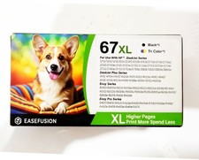 67XL Ink Cartridges Black/Color Combo Pack Replacement for HP Ink 67 for 67XL HP