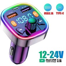 Bluetooth Car FM Transmitter Wireless Radio Adapter Dual USB Charger