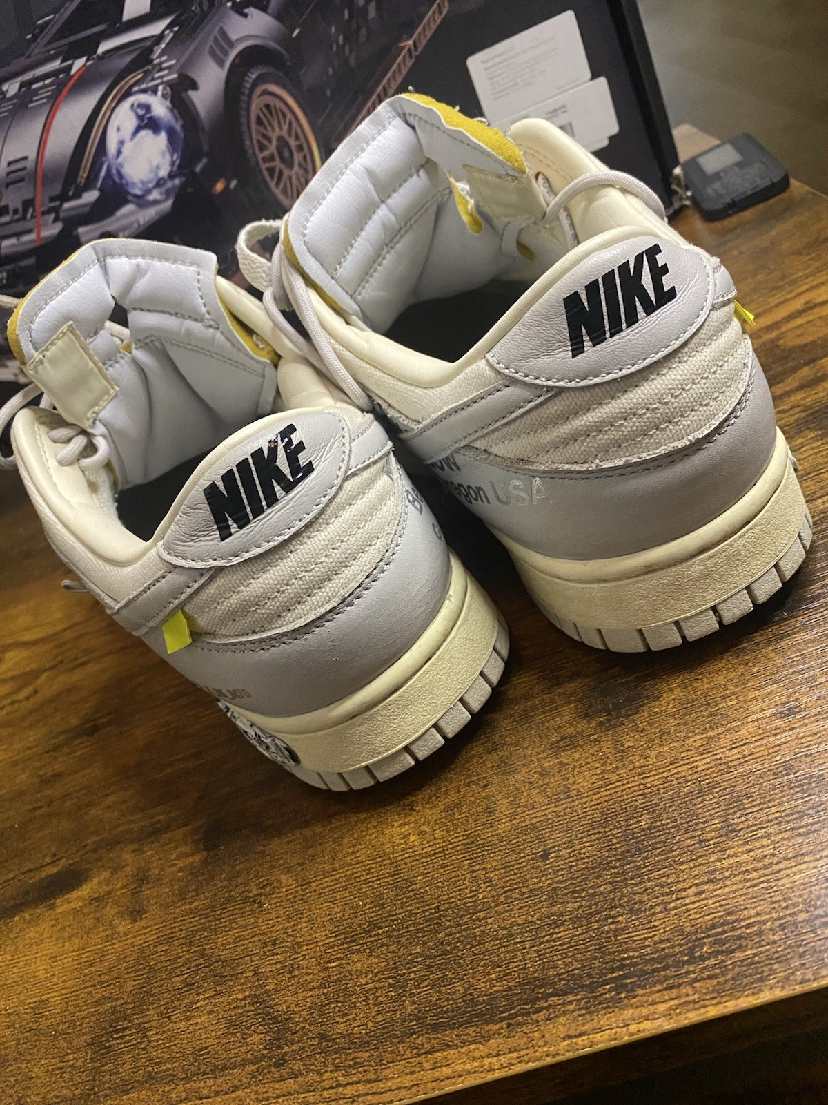 OFF WHITE X NIKE Nike Dunk Low x Off White Lotto 29 di 50 "Vela Grigio Neutro" Uomo 8 5
