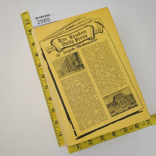 The London Daily Press Public Opinion Hardcover Book Lucyle Werkmeister 1963 - Picture 19 of 24
