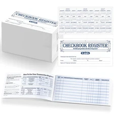 100 Pcs Checkbook Registers for Personal Checkbook