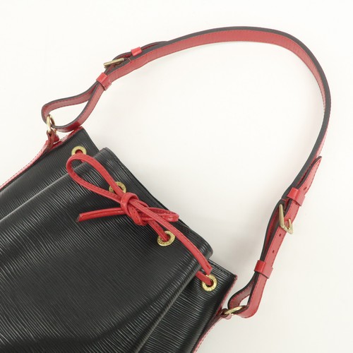Louis Vuitton Epi Noe Shoulder Bag Noir Castilian Red M44017 Authentic Used F/S - Picture 6 of 24