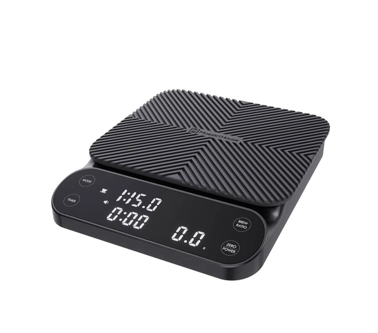 Maestri House S3 Digital Rechargeable Customizable Coffee Scale, 3 Modes