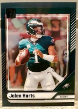JERSEY # MATCH! 2024 Panini Clearly Donruss Black Jalen Hurts 1/5! EAGLES!
