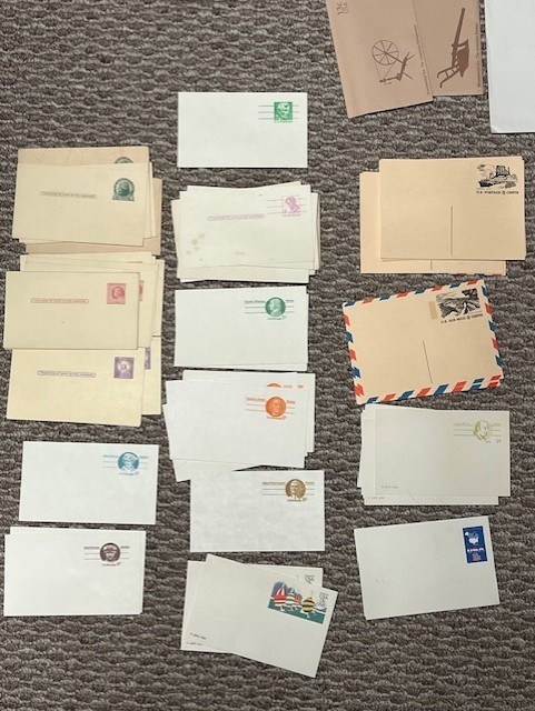 Lot of  Unused Vintage USPS Prepaid Post Cards Envelopes 2 3 4 5 6 8 9 Cent etc.