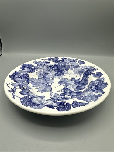 La Primula Quadrifoglio Blue Grapevine Salad Bowl Replacement Italy 8.75" - Picture 2 of 7