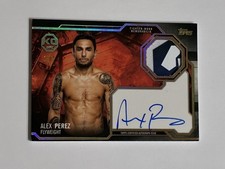 2025 Topps UFC Knockout Alex Perez Auto 1/8 Autograph Relics Gold Card #KAR-AZ