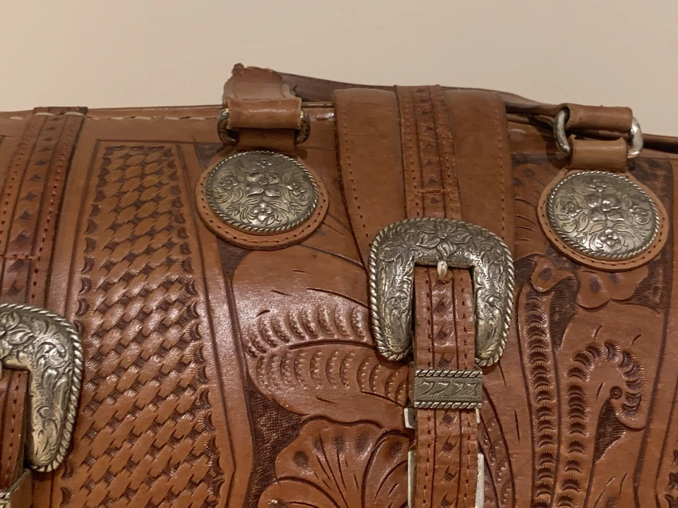 Maletín vintage de cuero American West  Foto 4 de 4
