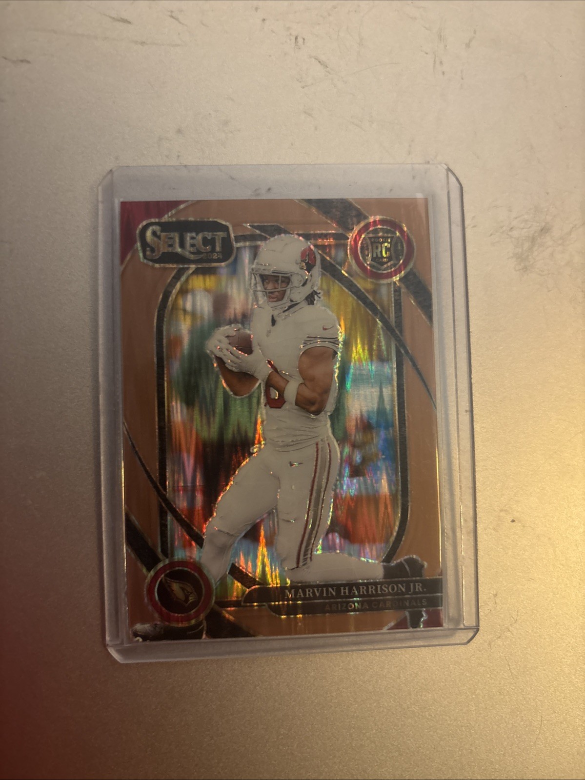 2024 Panini Select Marvin Harrison Jr #219 Rookie Copper Shock Prizm /299 