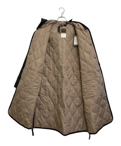 TAION Military Hooded Down Coat Men's Size L Black/Gray NWT image 3