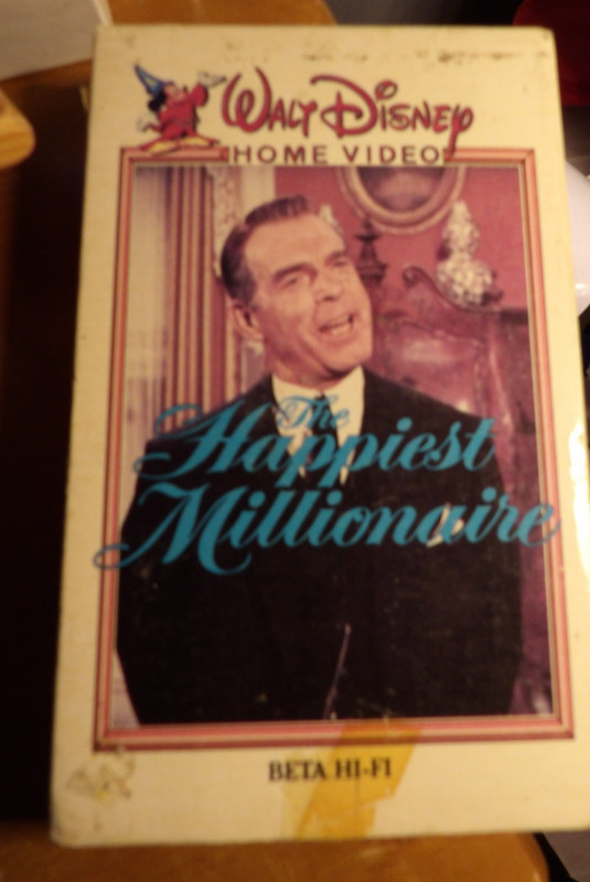 Walt Disney Home Video Beta Hi Fi The Happiest Millionaire VINTAGE movie 