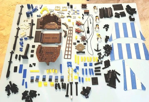 Lego Pirates 6274 Carbbian Clipper Excellent Condition 100% Complete. 80s 90s