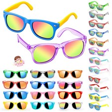 Sunglasses Bulk Party Favors - 12 Pack - Boys Girls Sunglasses for Age 3-8 wi...
