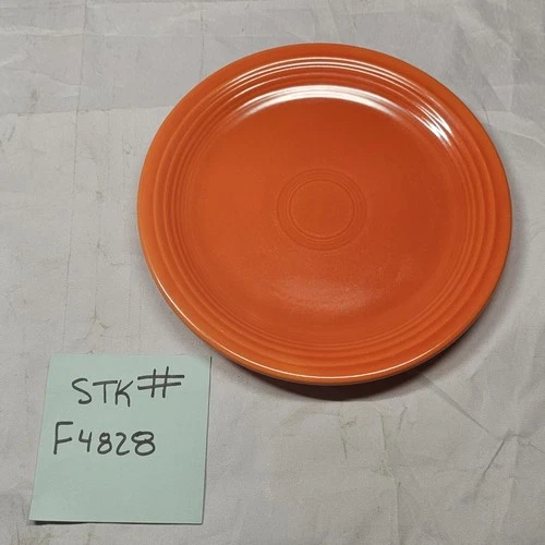 Vintage RED ORANGE FIESTA BREAD/ SALAD PLATE Approx 7 5/16"